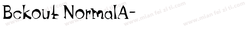 Bckout NormalA字体转换